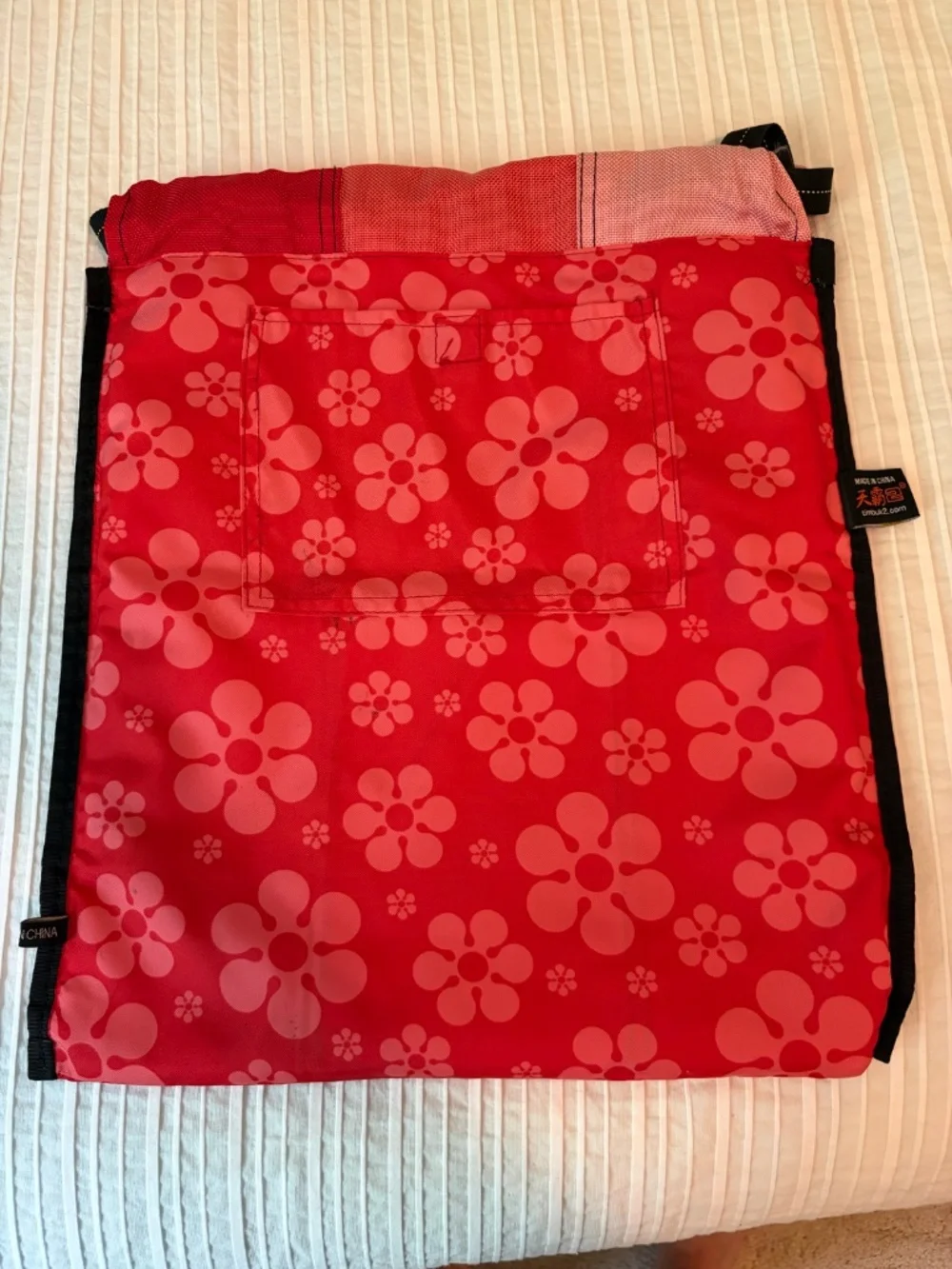 TIMBUK2 Drawstring Cinch Backpack Pink/Coral/Red